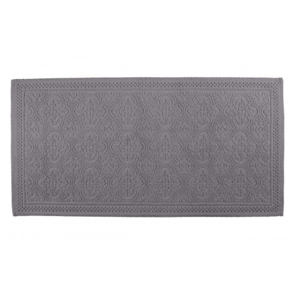 Grey bath mat rug