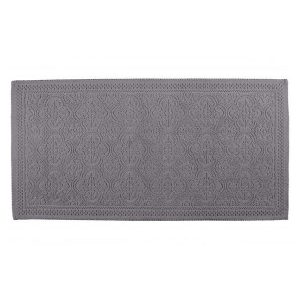 Grey bath mat rug